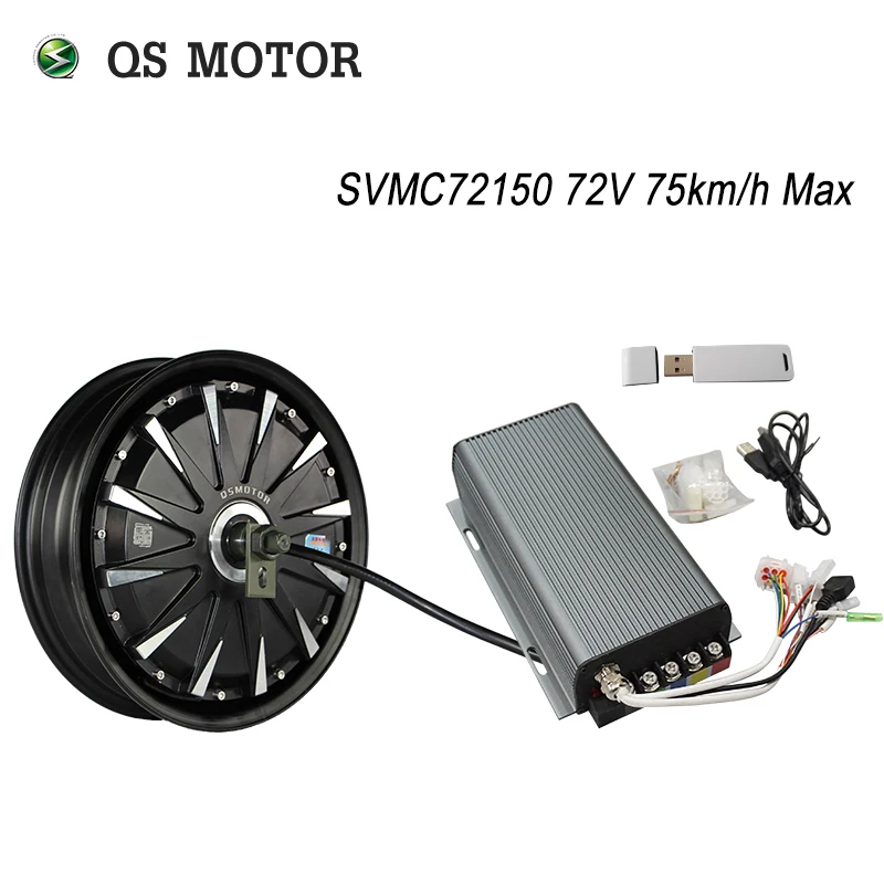 US $140.00 QS Motor 12inch 3000W 260 40H V1 486072V 6575kmH Brushless DC Electric Scooter Motorcycle Hub Motor Programmable Kits