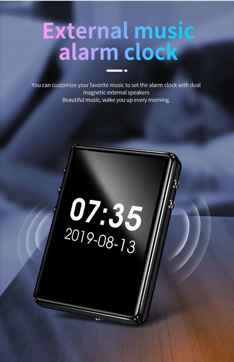 X62 Bluetooth MP3 плеер Музыкальный плеер полный сенсорный экран Металл HiFi Lossless плеер с динамиком, fm-радио, запись голоса