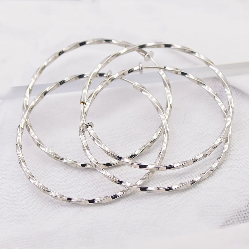 2 шт. клипсы для носа губ ушей поддельные выдвижные серьги запонки скрученные