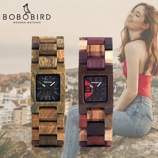 BOBO BIRD 25mm Small Women Watches Wooden Quartz Wrist Watch Timepieces Best Girlfriend Gifts Relogio Feminino in wood Box
