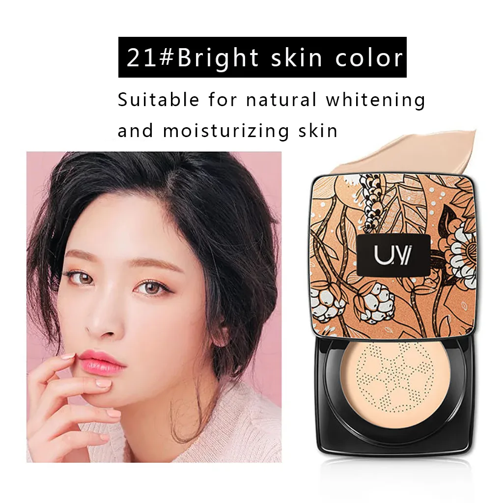 Air Cushion B.B Cream Waterproof Brightens Concealer Foundation+Mushroom Sponge Hide Blemish Concealer Contour Palette Maquillaj