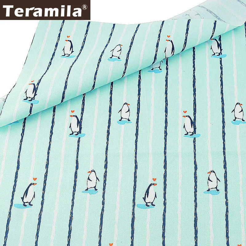 Teramila хлопок ткани метров 50x160 см животных мультфильм дизайн Telas DIY Лоскутная Ткань Ремесло Tissus Qulits Швейные простыни - Цвет: 1pcs 50x160cm