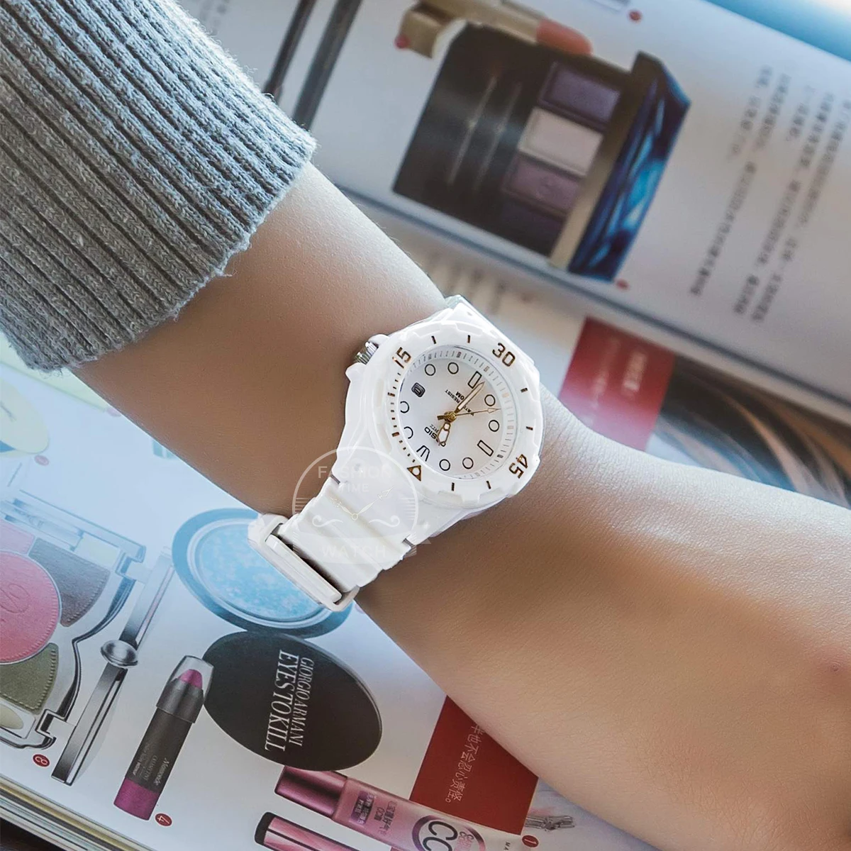 Casio skiing watch diving women watches Set top brand luxury 100m