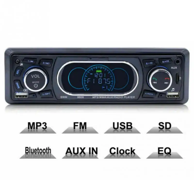 12V lcd дисплей пульт дистанционного управления радио стерео зарядка Автомобильный MP3-плеер Универсальный FM