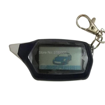 

Russian version C9 LCD Remote Control Key Fob for starline C9 C6 car remote controller Keychain lcd two way car alarm system