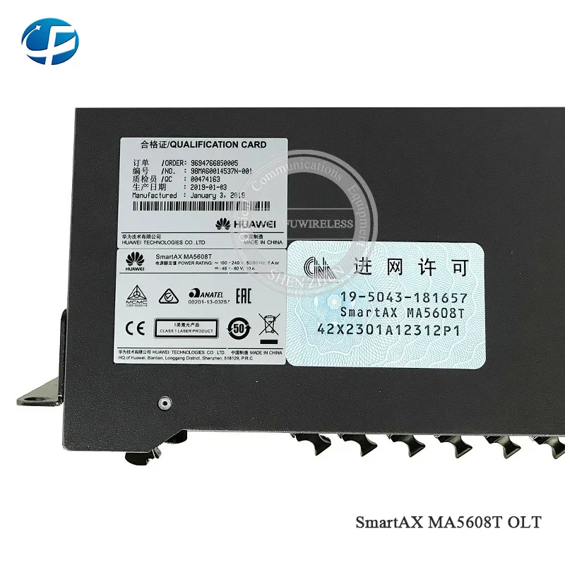 Hua wei MA5608T 1*1G MUCD+ 1* MPWC 16 портов GPFD C+ 16pon gpon olt 5608t