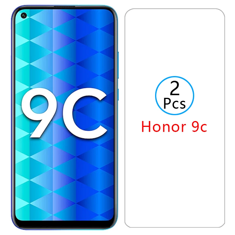 Чехол для honor 9c защита экрана из закаленного стекла huawei honer 9 c c9 защитный чехол