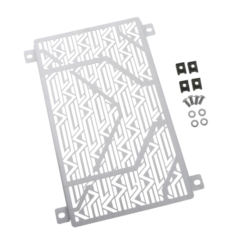 Motorcycle Radiator Grille Cover for KAWASAKI Ninja400 Ninja250 18~19 Silver