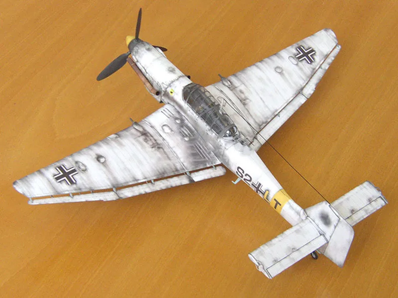 1:33 немецкий Ju-87 D-3 Stuka Dive Bomber DIY 3D бумажная карточка модель Конструкторы строительные игрушки развивающие игрушки Военная Модель