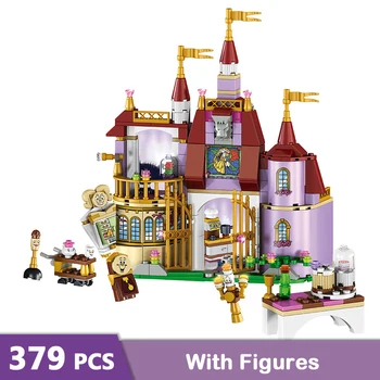 

379pcs Belles Enchanted Magic Princess Castle Building Blocks Stacking Blocks Girls Friends Kids Bricks Toys for Children GB01