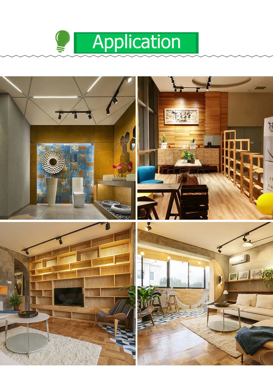 LED Track Light Spot Rail Lights 12W CREE Ceiling Clothing Shop Store Windows Spotlights Lighting COB Square Rail Lamps Fixtures (5)