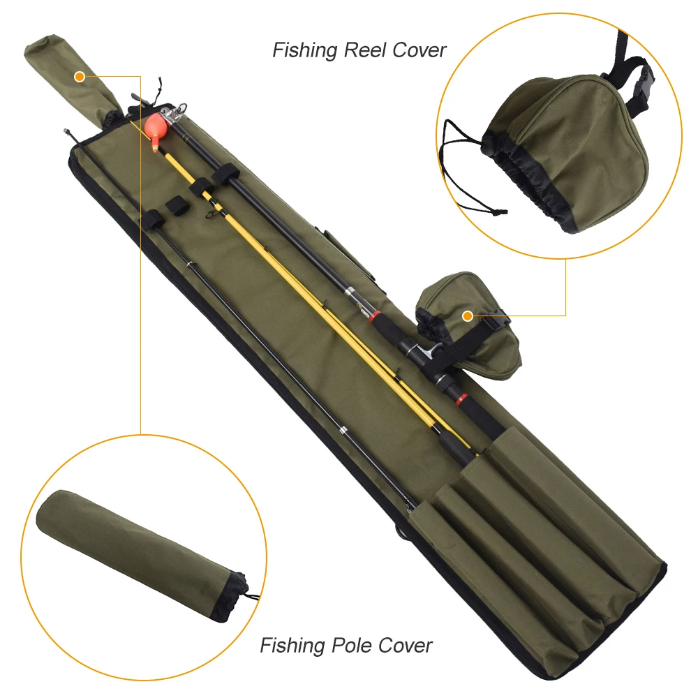 Сумка для удочки многофункциональное карповое покрытие для удочки сумка для удочки чехол для удочки защитный рюкзак для перевозки для рыбалки