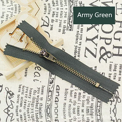 Army Green Meetee 20 штук 10/13/15/18 см 4# молнии с закрытым концом металлическая молния брюки карман Автоматическая блокировка Декор застежкой-молнией пошив одежды «сделай сам» Аксессуары ZA025 - Цвет: Army Green