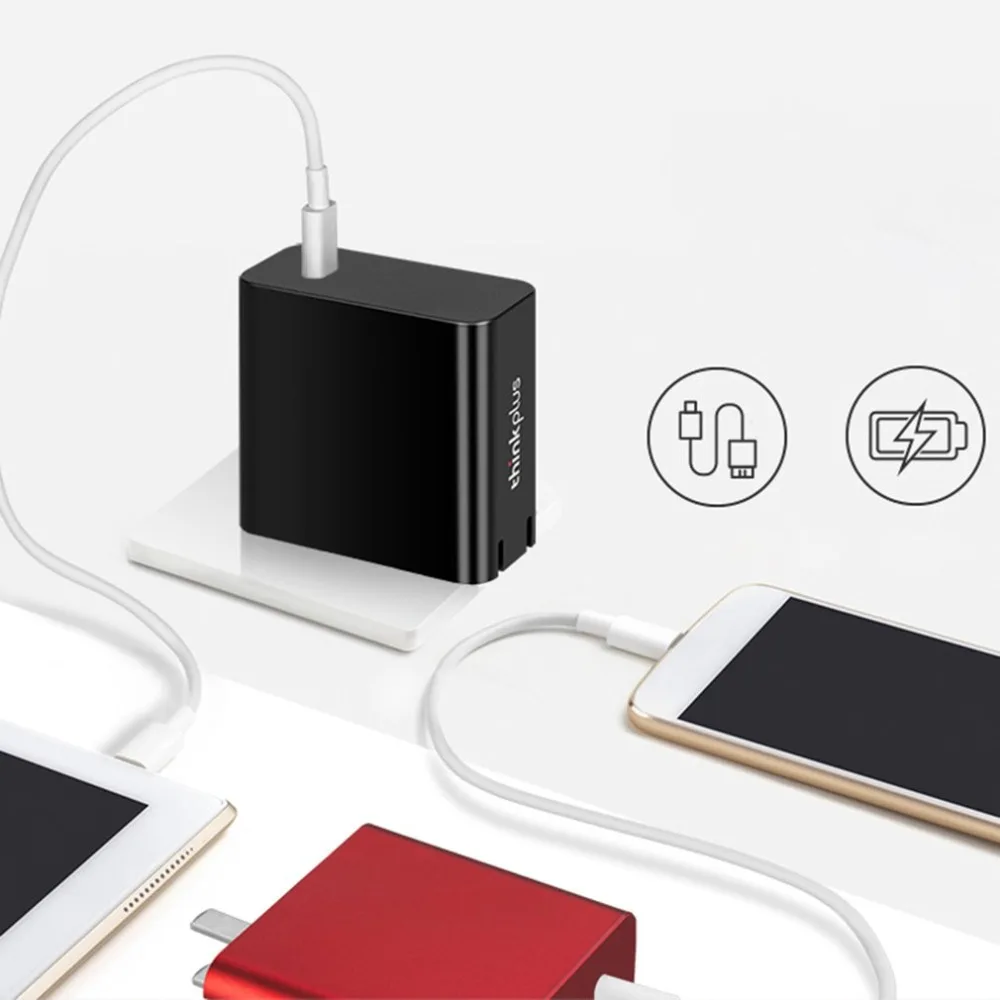 Usb-C помада портативный адаптер питания зарядное устройство для ноутбука шнур питания X1 X280 T480S 65 Вт X390/T490 для lenovo Thinkplus