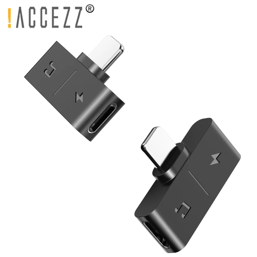 !ACCEZZ Mini 8 pin Adapter For iPhone 12 11 pro xs max xr 8 7 Adaptador Audio Charging Converter Calling 2 in 1 IOS Splitter