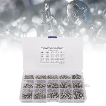 

500pcs Assorted Screw Set M2 M3 M4 Stainless Steel Corrosion Resistant Screw Kit