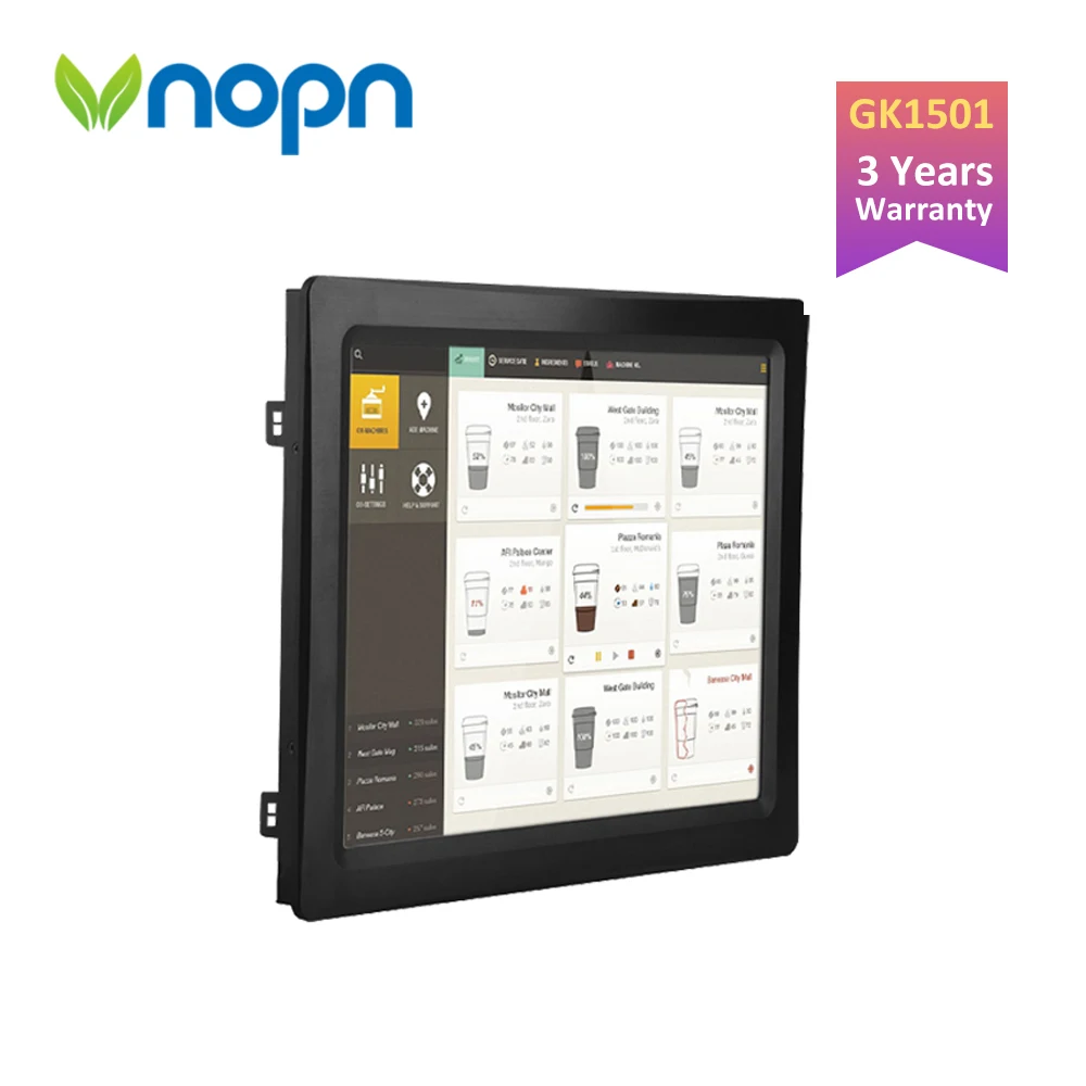 GK1501 промышленный 15 ''панель ПК Intel Celeron N2830/N2840 двухъядерный мини компьютер