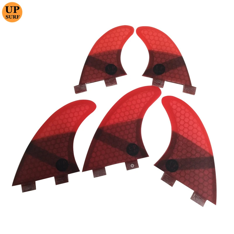 Double Tabs S/M/L+GL Quilhas Fins Double Tabs Fins Surfboard Fin Honeycomb Fibreglass 4 color