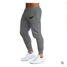 Новинка, мужские Брендовые брюки для бега, повседневные штаны, спортивные штаны для бега, серые повседневные эластичные хлопковые спортивные штаны для фитнеса и тренировок, Dar XXXL