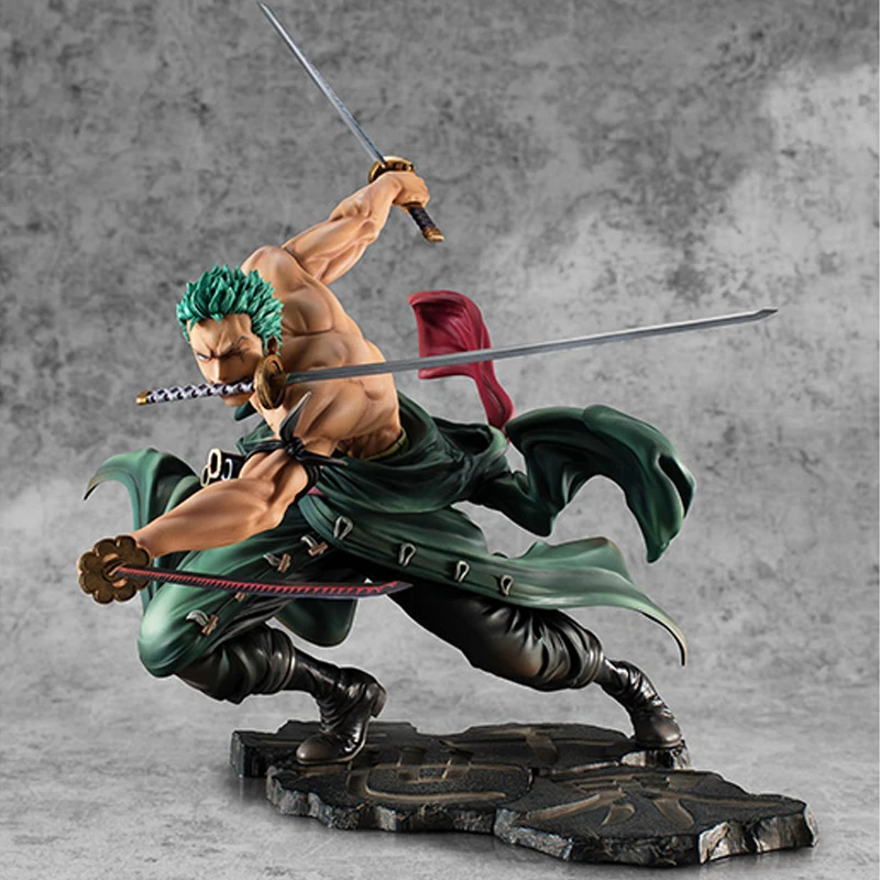 

2019 new game hot sale Anime One Piece 18cm Roronoa Zoro Sa-maximum Ver. Pvc Action Figure Collection Model Toys figurine