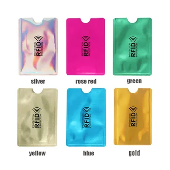 

5PCS/Pack Anti Rfid Blocking Reader Lock Card Holder ID Bank Card Case Smart Anti-theft Credit Card Holder Protection Aluminium