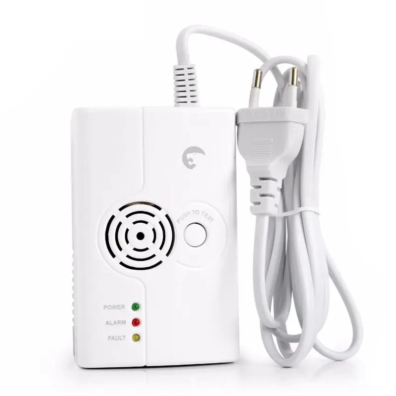 

ETiger ES-D6A Gas Detector Independent Or work For Home Security Alarm System combustion Gas Detector(EU Plug)