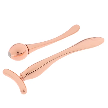 

1 Set Eye Massage Stick Anti Eye Pouch Dark Circles Massager Device T-shape Face Lifting Massage Facial Thin Stick
