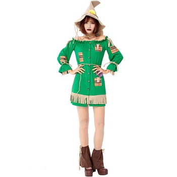 

Carnival Costume Halloween Cosplay Party Women Material Item Type Source Characters The Wizard Of Patch Scarecrow Fancy Dress Up