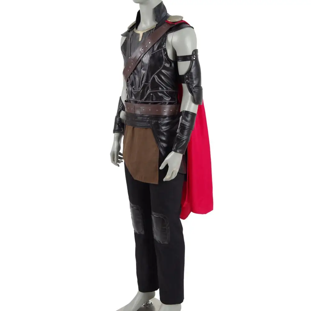 Cosdaddy Odinson Cosplay Cotume Men PU Battle Suit Superhero Costume for Halloween Party Show