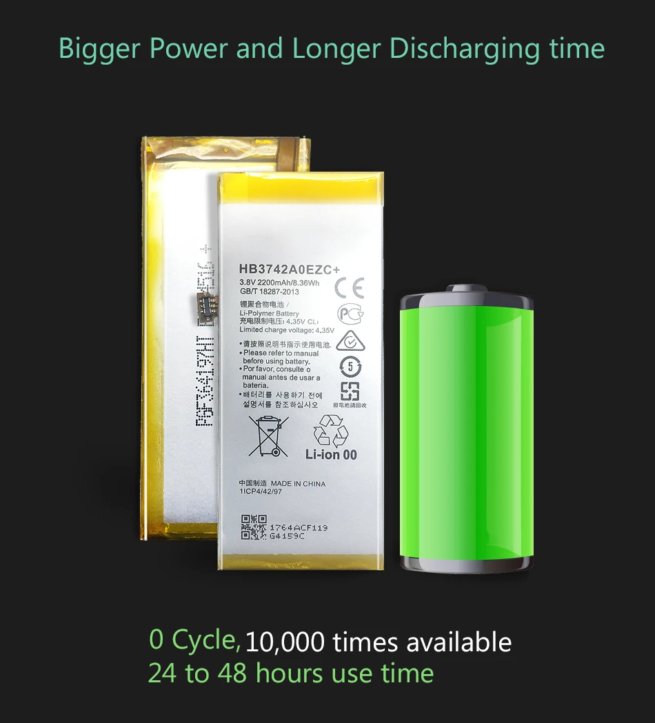 2200 мА/ч, HB3742A0EZC+ Батарея для Huawei Ascend P8 Lite GR3 TAG-L21 L22 L23 L01 L03 L13 ALE-L21 ALE-L23 ALE-L02 UL00 Батарея