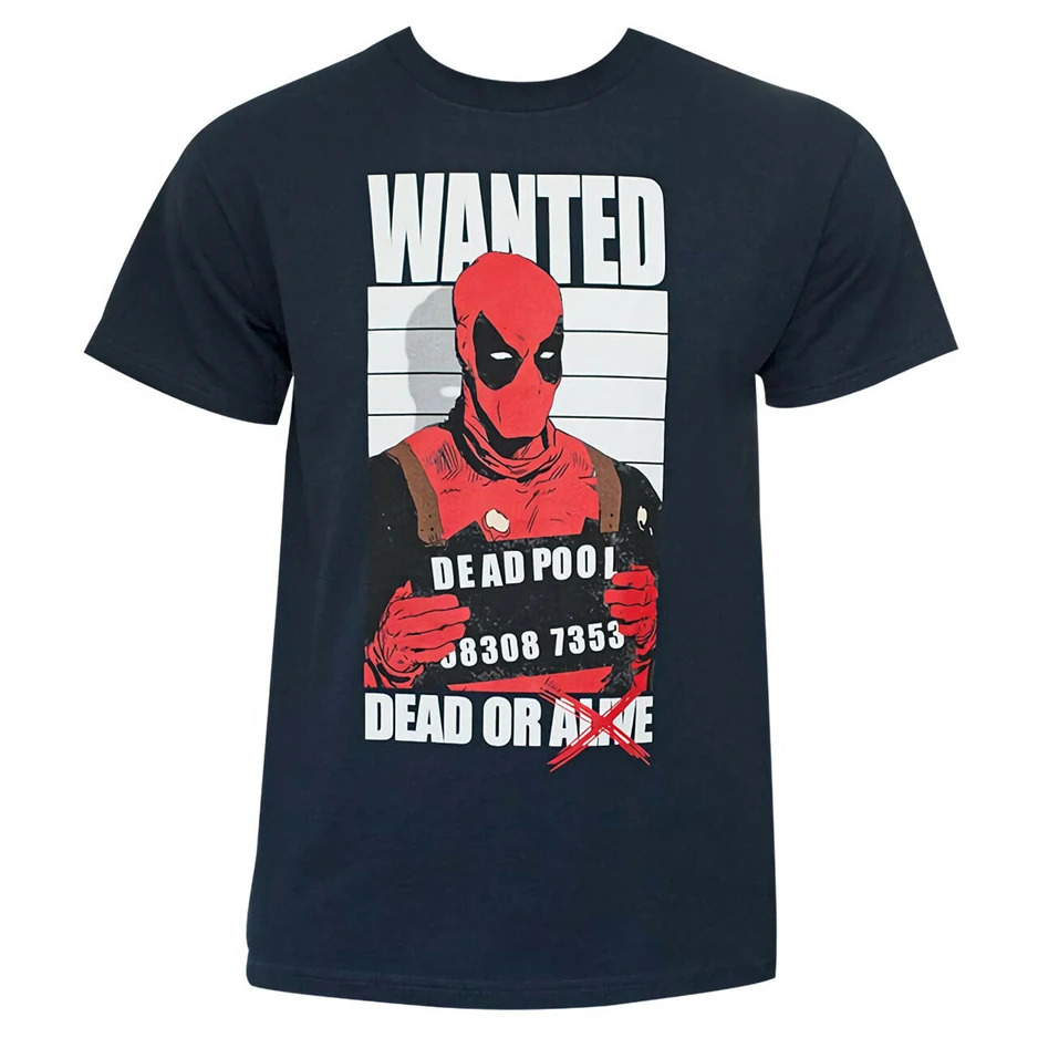 Футболка Marvel Deadpool Dead& Wanted,, светильник, футболка