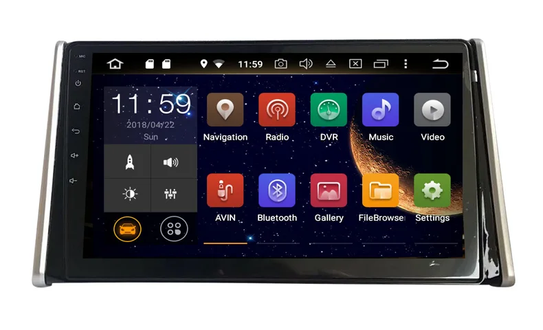 10,1 дюймов автомобильный проигрыватель с радио и GPS для toyota RAV4 с системой android 9 octa core PX6 4 Гб ram 64 Гб rom