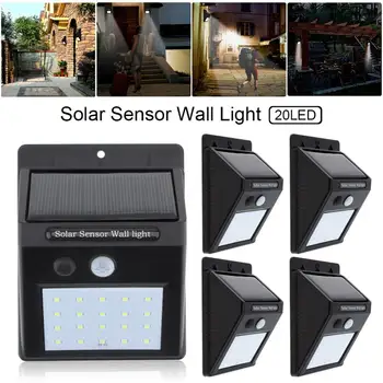 

1-8 stuks 20 LEDs SolarLight PIR Motion Sensor Solar Light Outdoor Lighting Energy Saving Street Yard Path Lamp Energy Saving