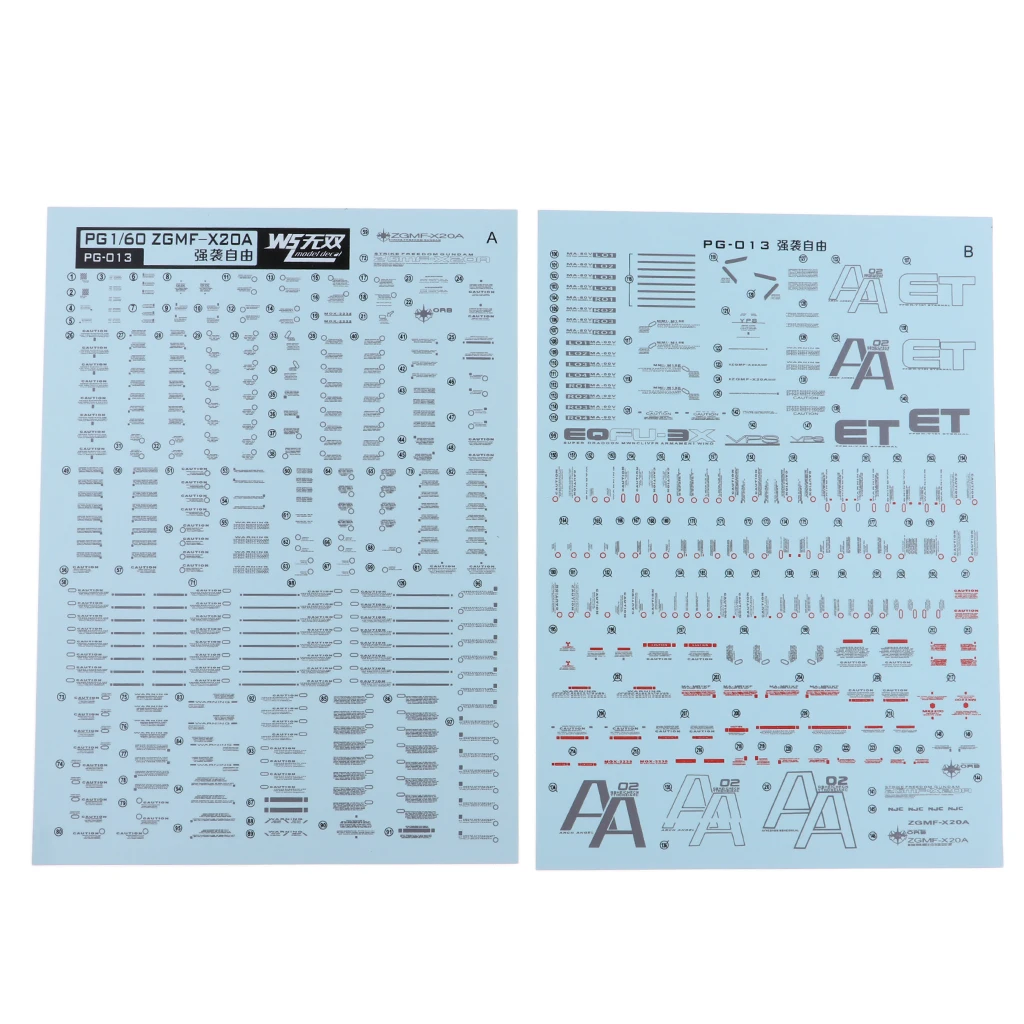 1pc 17 X 12cm Water Slide Paper Decal Sticker For Bandai Pg 1 60 Gundam Model Diy Accessory Paste Sticker Waterslide Model Building Kits Aliexpress