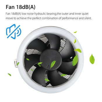 

Silent Led Colorful Heatsink CPU Cooler Accessories Durable Radiator RGB Fan 3 Pin Desktop Computer Aluminum For Intel LGA1156