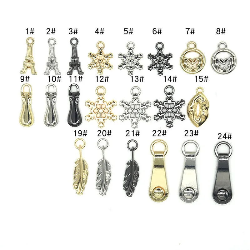 2 шт. сменные металлические насадки на молнию|Молнии| |