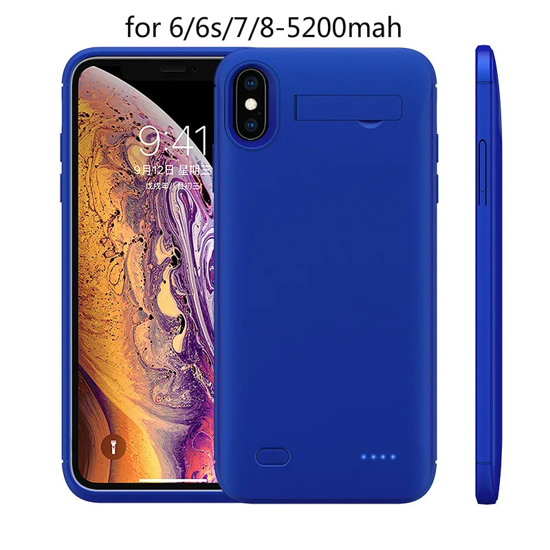 Чехол для зарядного устройства для iPhone 6, 6 S, 7, 8 Plus, X, XS, XR, XS, MAX, 11 Pro, MAX, универсальный портативный внешний аккумулятор, зарядное устройство, чехол - Цвет: For 6 6S 7 8