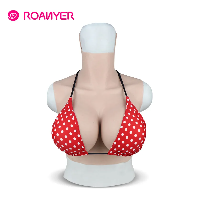 Силиконовый Трансвестит Roanyer большие накладные груди G чашка для трансгендеров