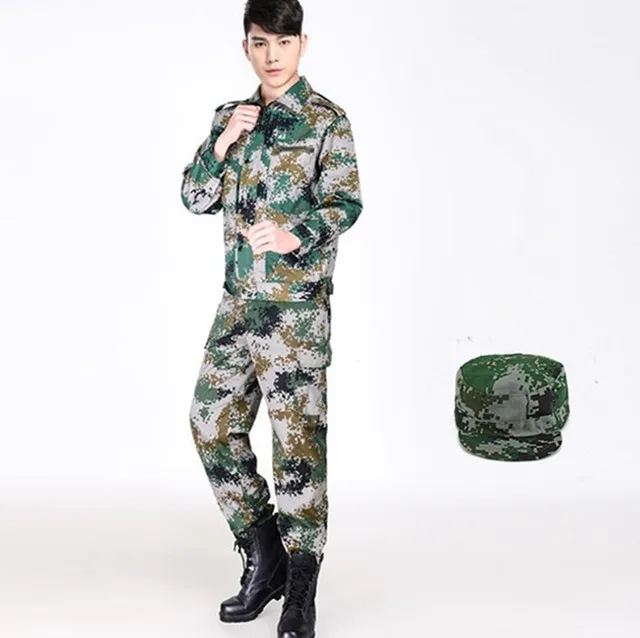Digital camouflage Военная Тактическая форма, военная армейская одежда, мужская камуфляжная одежда, спецназ, солдат, тренировочная одежда, одежда, комплект со штанами - Цвет: Digital camouflage
