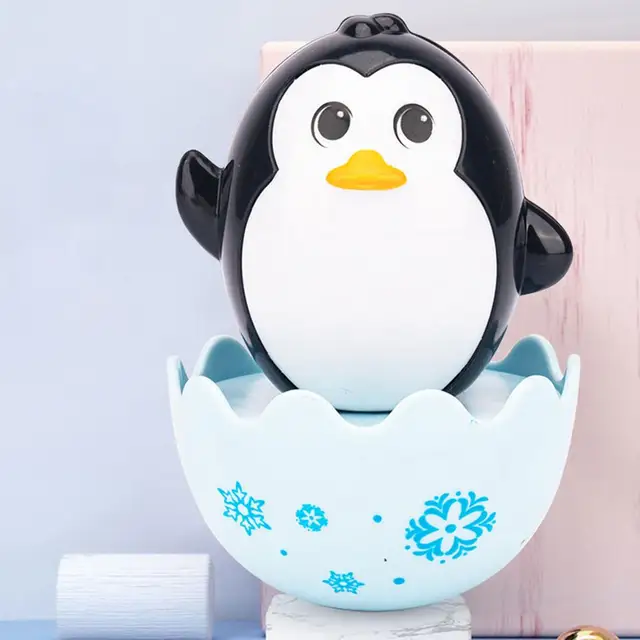 Infant Newborn Toys Sensory Tumbler Toys For Kid Ring Bell Cute Roly-poly Educational Rattle Infant Development Toys For Babies 5