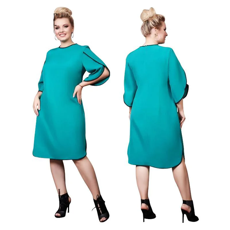 5XL 6XL, женское платье, Осеннее, плюс размер, повседневное, офисное, для девушек, для работы, облегающее, повседневное, элегантное, вечерние, большой размер, женское платье