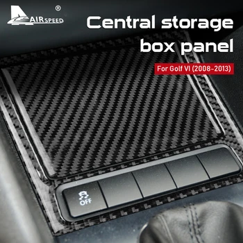 

AIRSPEED LHD RHD for Volkswagen VW Golf 6 GTI R 2008-2013 Accessories Carbon Fiber Sticker Car Ashtray Panle Frame Interior Trim