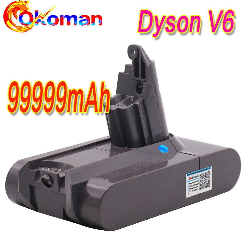 Литий-ионный аккумулятор для пылесосов Dyson V6 99999 мАч 21 6 в батарея DC58 DC59 DC61 DC62 DC74 SV09