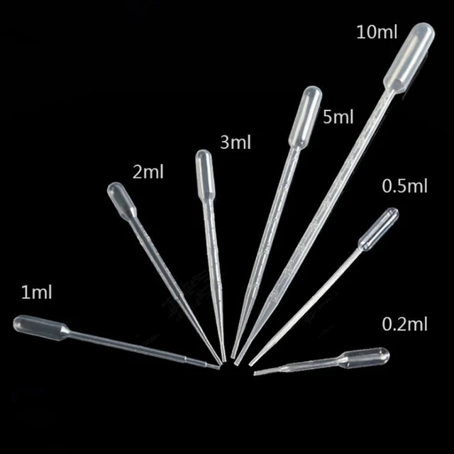 Pipette De Laboratoire 0.2ml/0.5ml/1ml/2ml/3ml/3ml-l/5ml/10ml Récipient  Gradué Jetable En Plastique, Équipement De Compte-gouttes - Pipette -  AliExpress