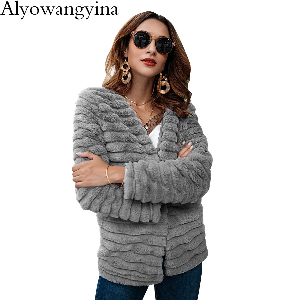 Alyowangyina, эластичный вязаный джемпер в рубчик, Осень-зима, высокий женский свитер, свитер, Женский пуловер, высокий