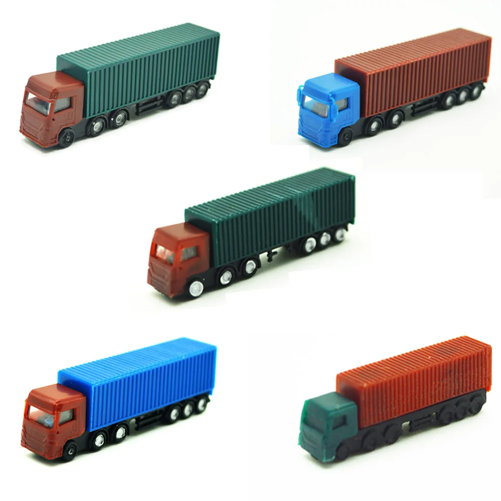 

1:300 1:500 scale model color truck toys ABS palstic miniture painted cars for diorama architecture roads parks scenery making