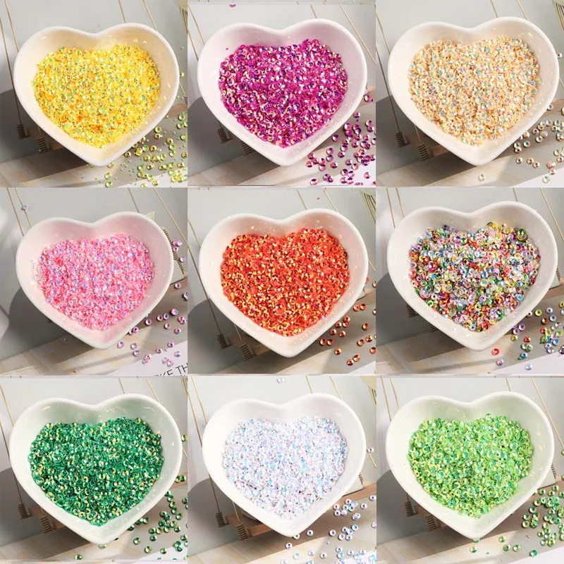 Блестки из ПВХ золотистые 3 мм 10 грамм около 3000 штук | Дом и сад