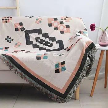 

Multi-Function Decor Aztec Navajo Towel Mat Cotton Throw Blanket Rug Geometry Sofa Sofa Blanket Throw Textile Bed Chair Dec Y2P1