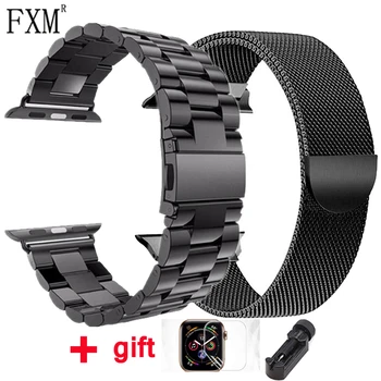

Milanese Loop Strap for Apple Watch Band 42mm 38mm Stainless Steel Bracelet Iwatch Accessories 44 mm 40mm for Iwatch 5 4 3 2 1