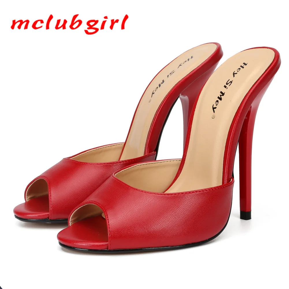 Mclubgirl/2021 г. Пикантные женские туфли-лодочки 13 см черные белые супер сандалии с